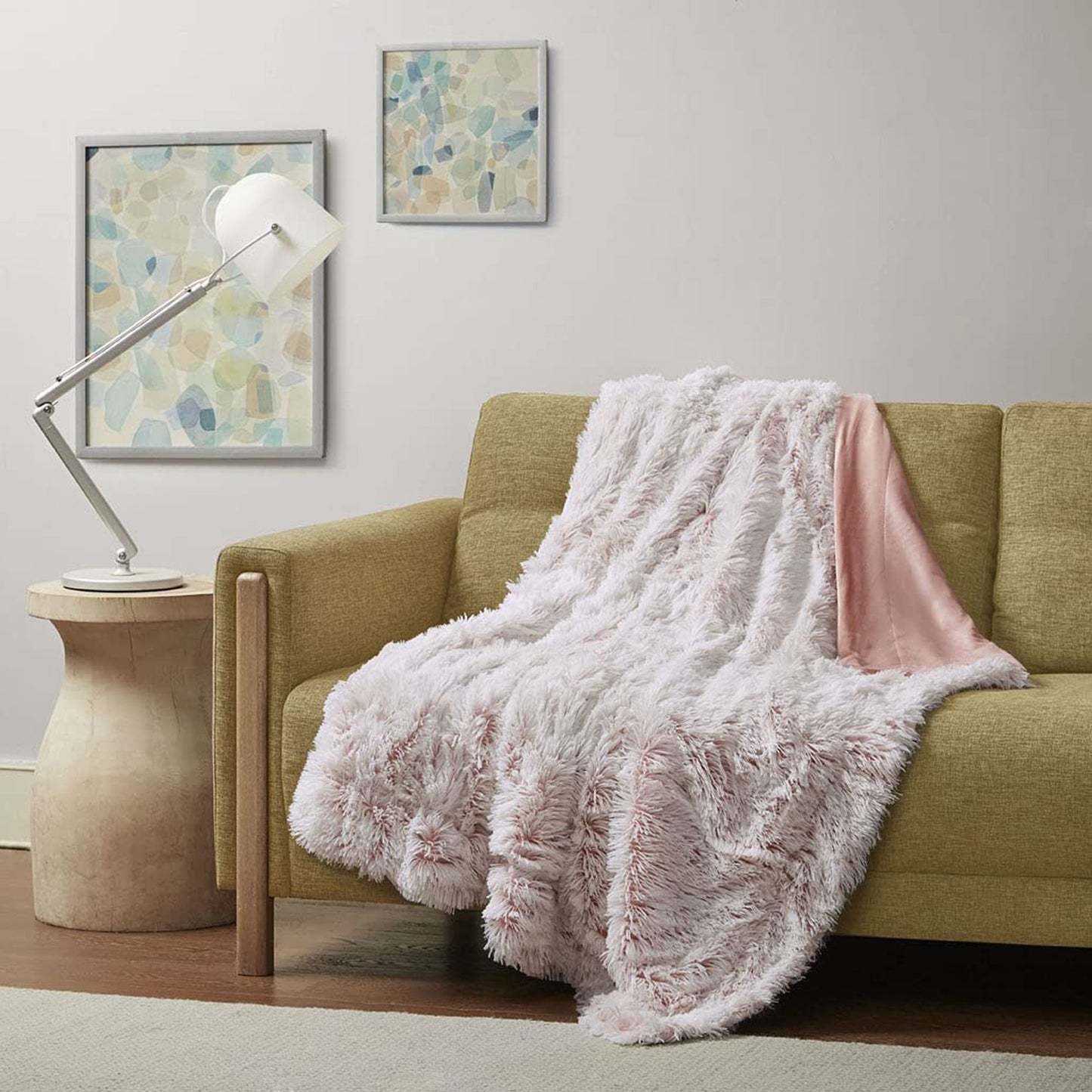 Super Soft Shaggy Faux Fur Throw Blanket