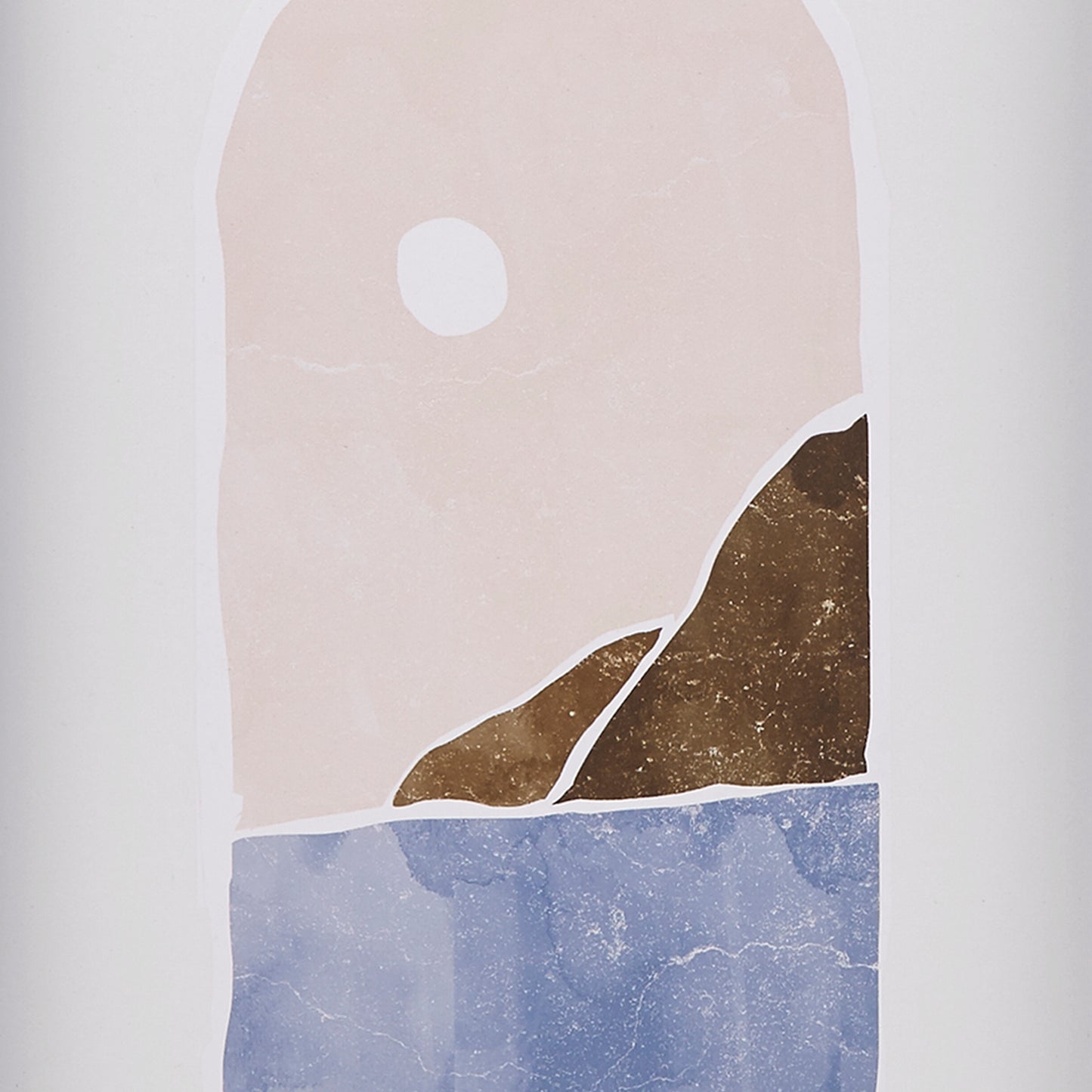 Novelty Framed Wall Art Set with Printed Coastal View