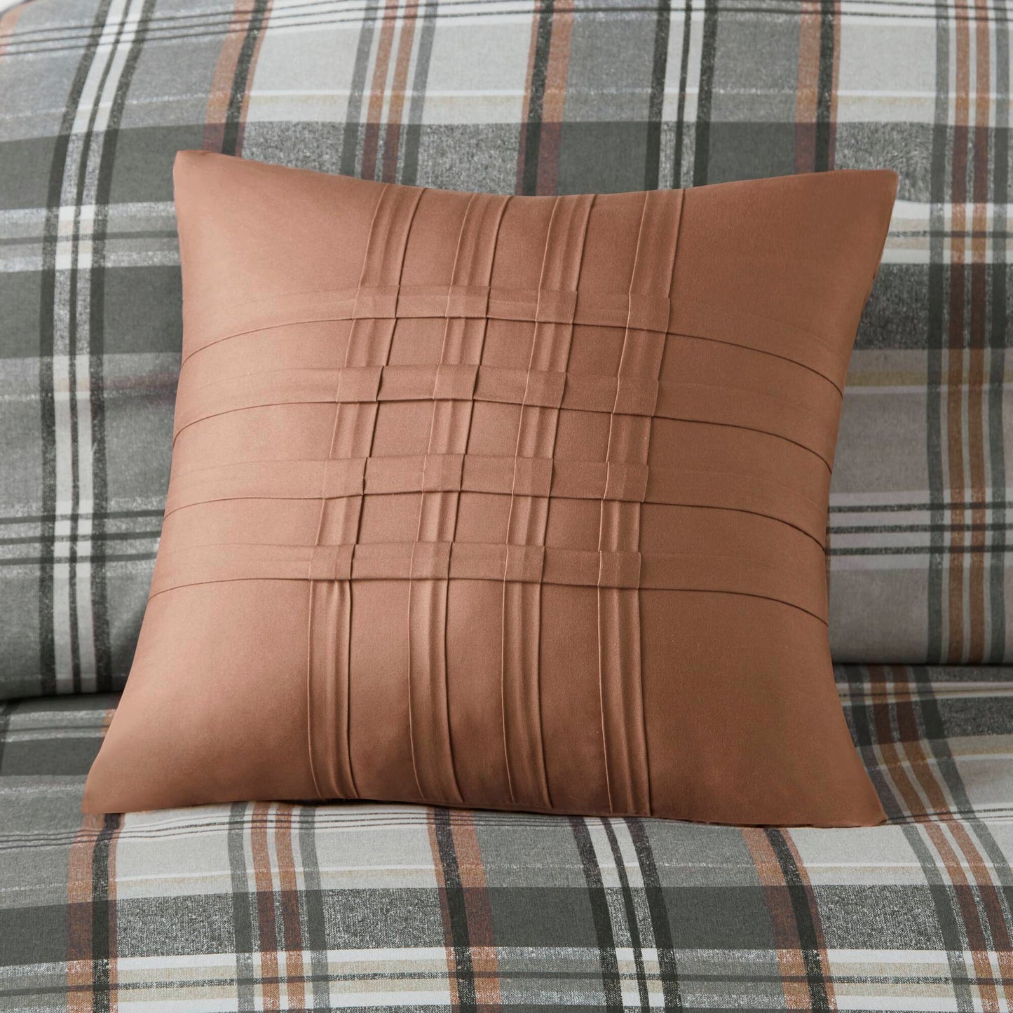 Vintage Plaid Duvet Cover Set