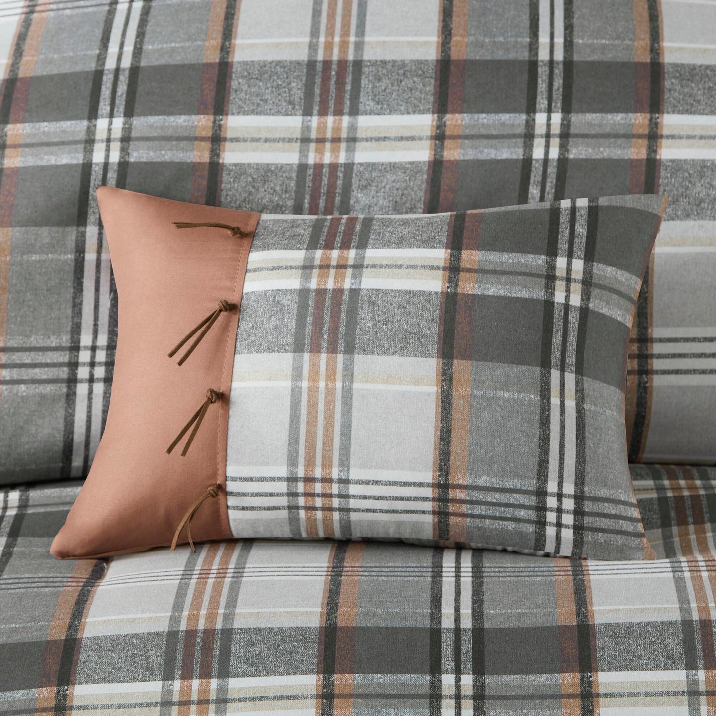 Vintage Plaid Duvet Cover Set