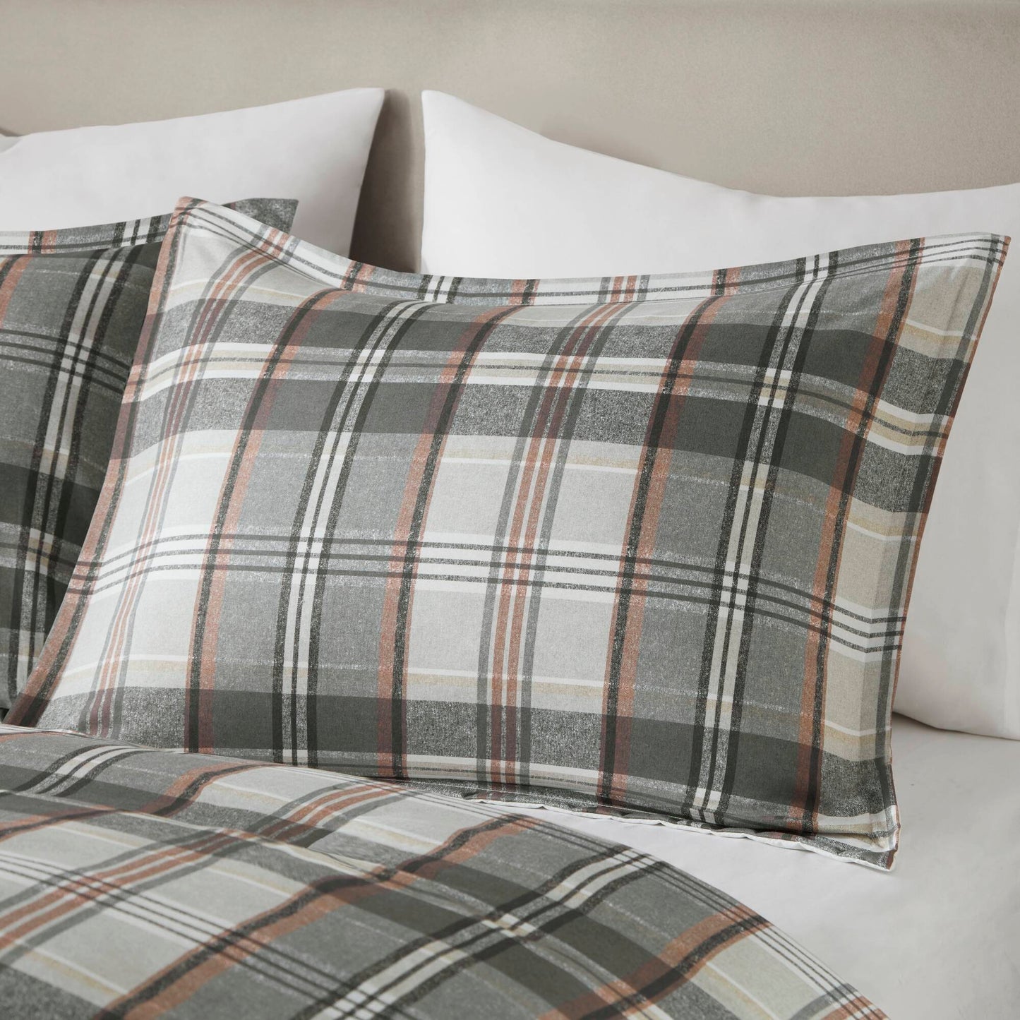 Vintage Plaid Duvet Cover Set