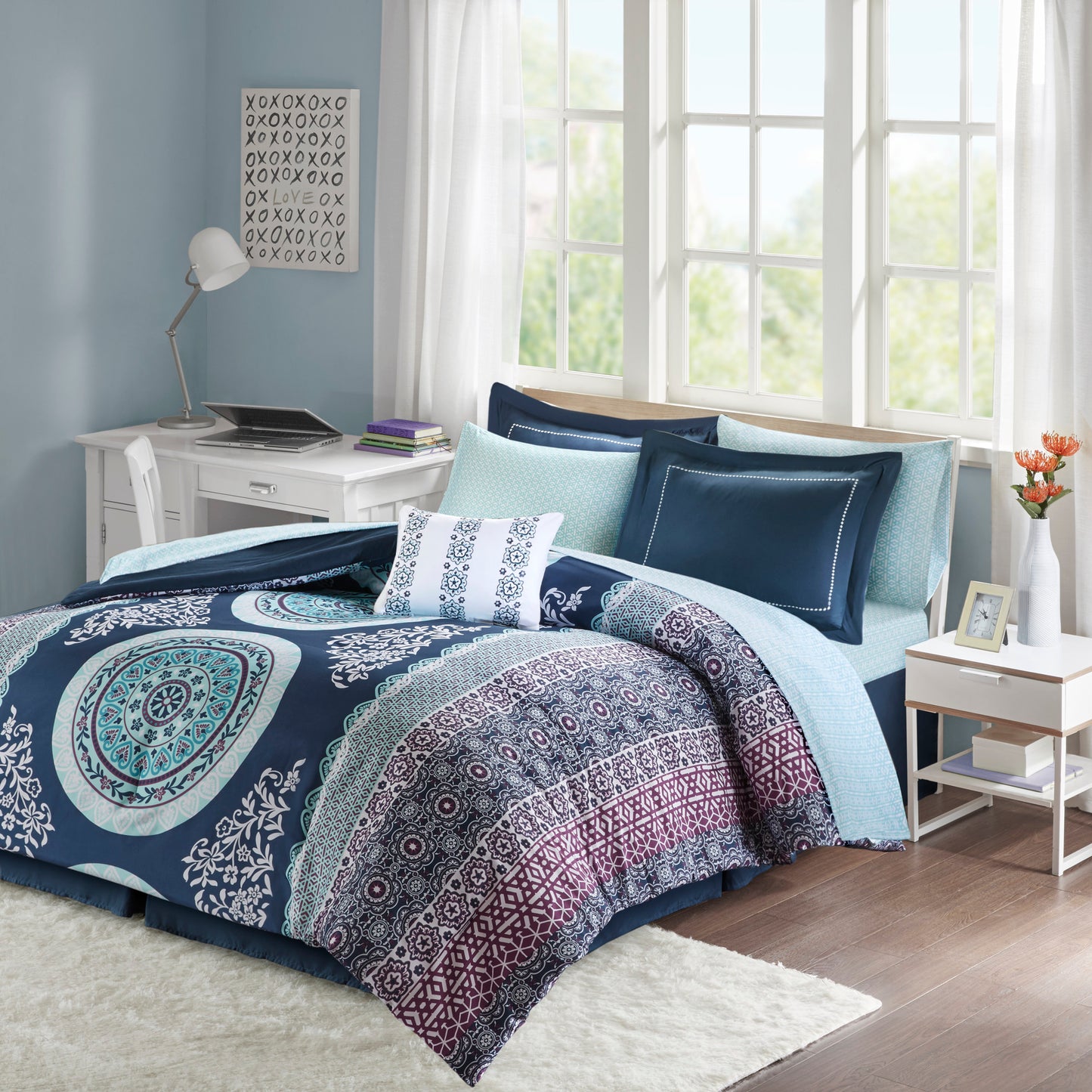 Bohemian Comforter Set and Sheet Set