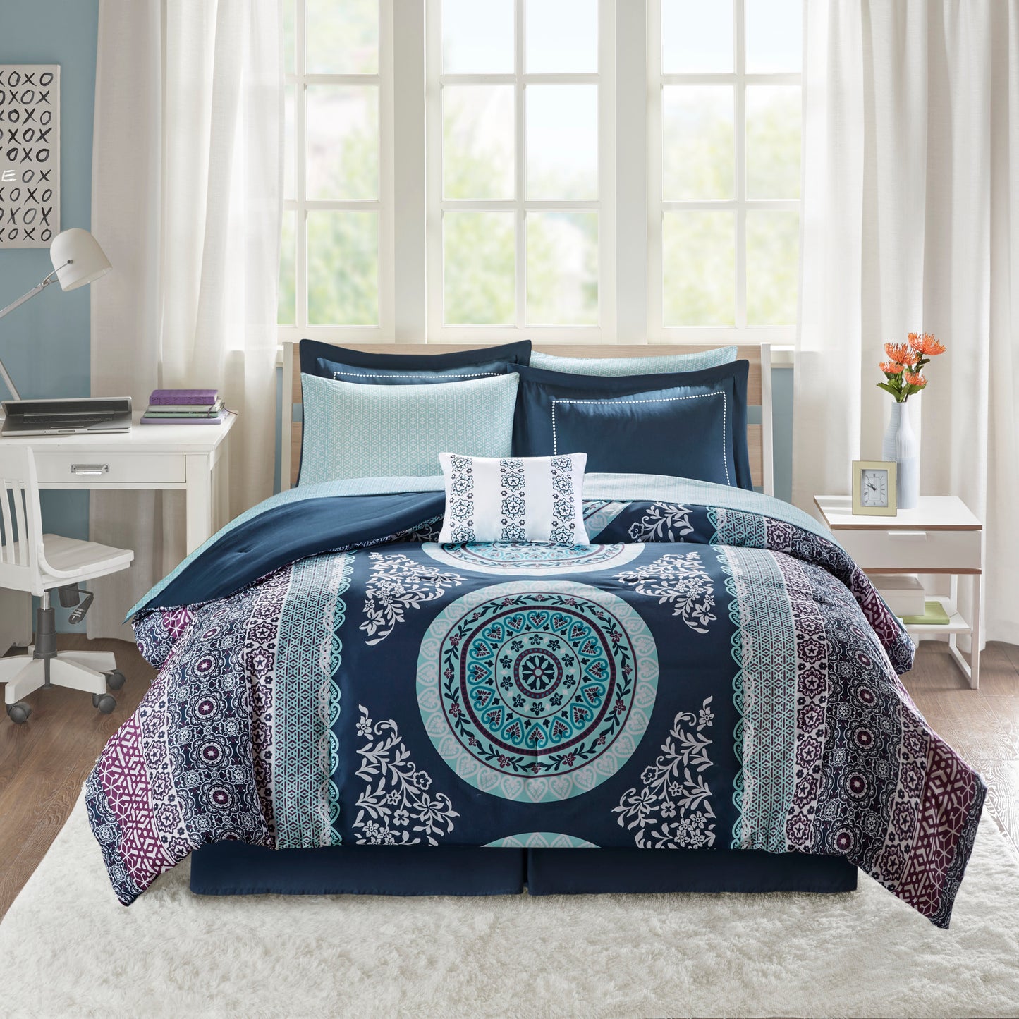 Bohemian Comforter Set and Sheet Set