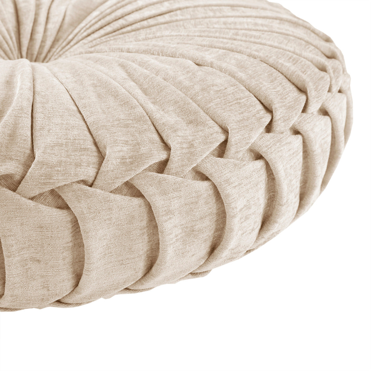 Polyester Chenille Round Floor Pillow