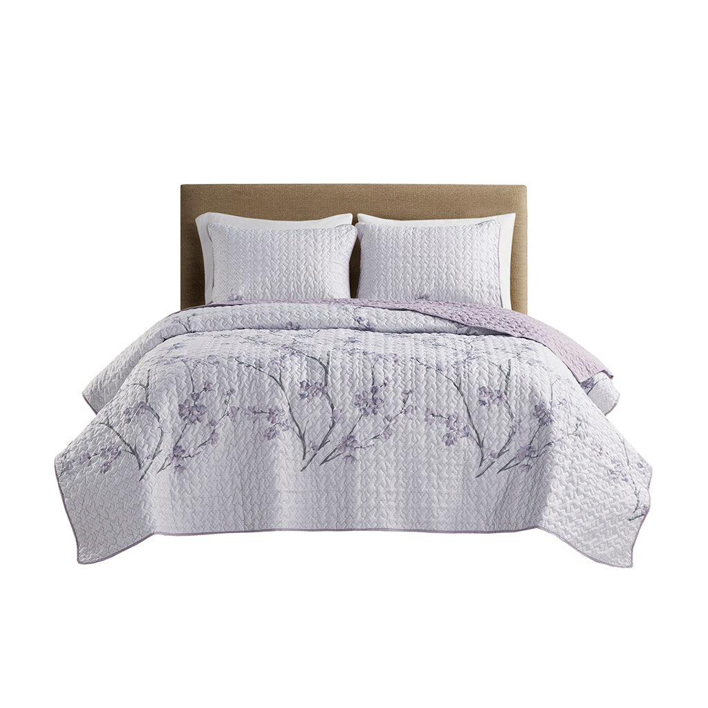 Reversible Lightweight Vermicelli Stitching Bedspread