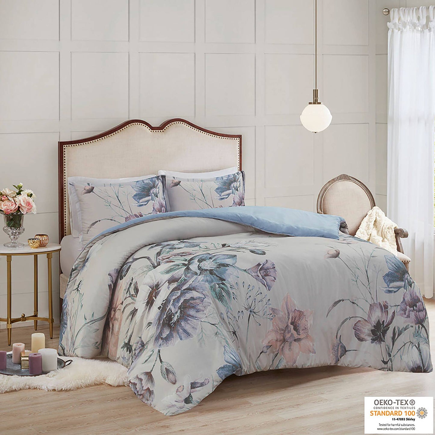 Floral Cotton Printed Duvet Cover Set