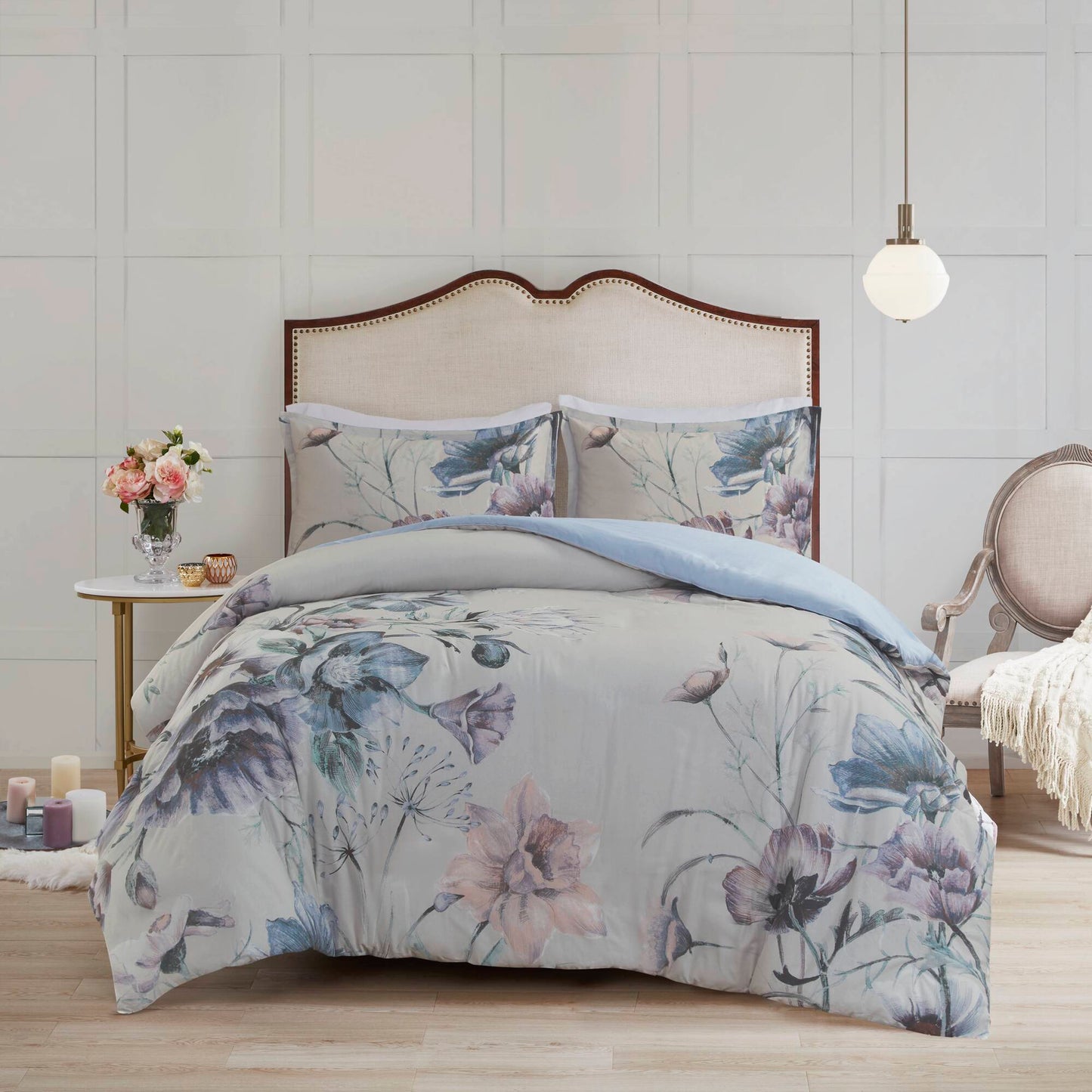 Floral Cotton Printed Duvet Cover Set