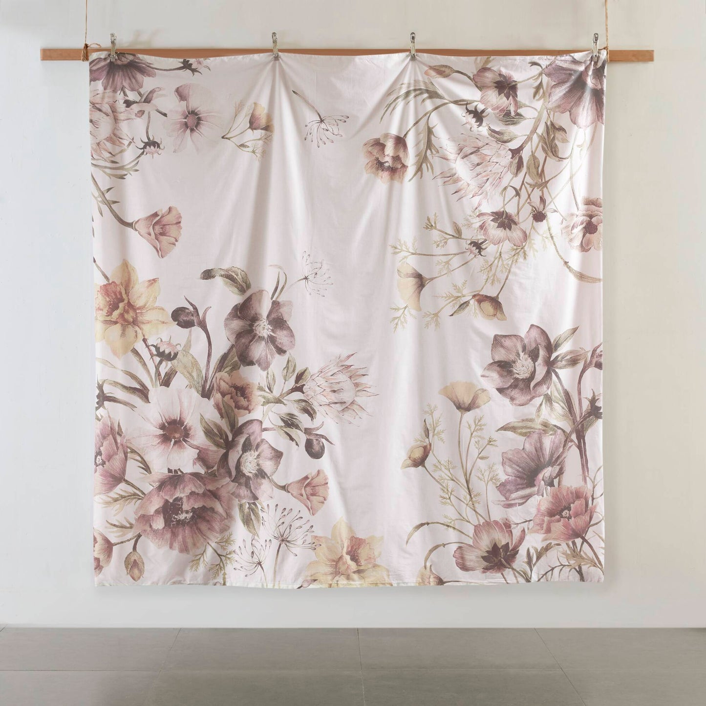 Floral Cotton Printed Duvet Cover Set