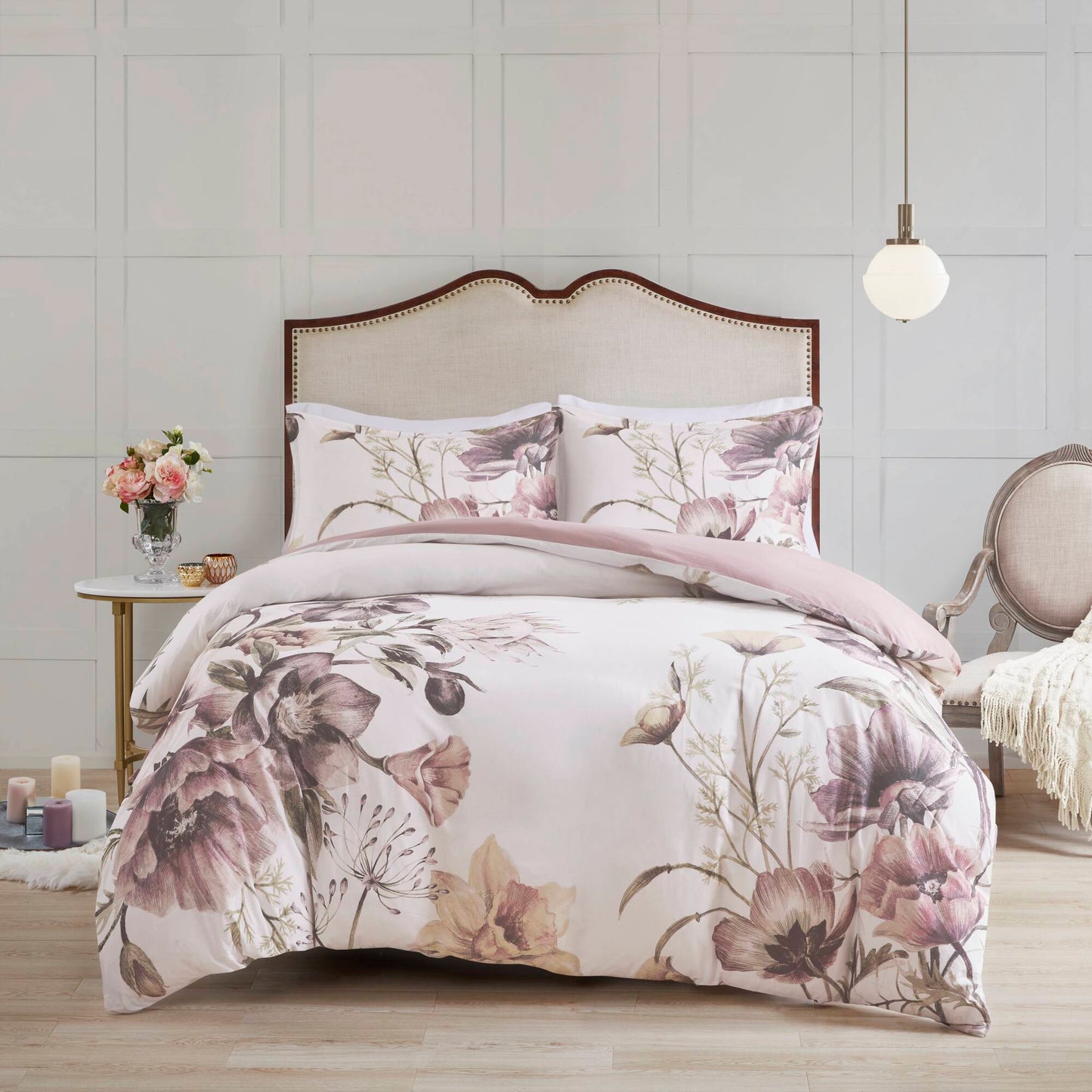 Floral Cotton Printed Duvet Cover Set