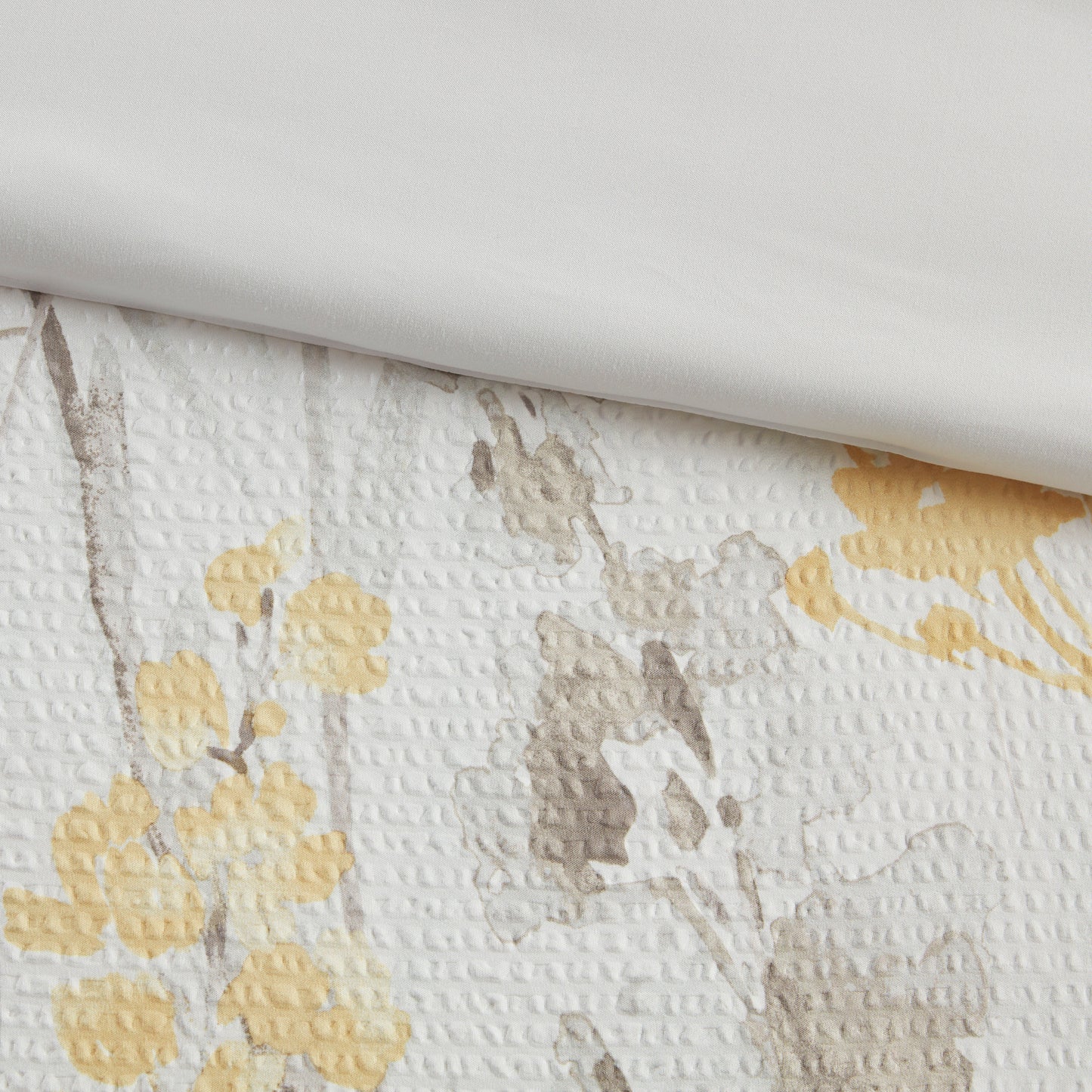 Floral Seersucker Comforter Set with Decor Pillows