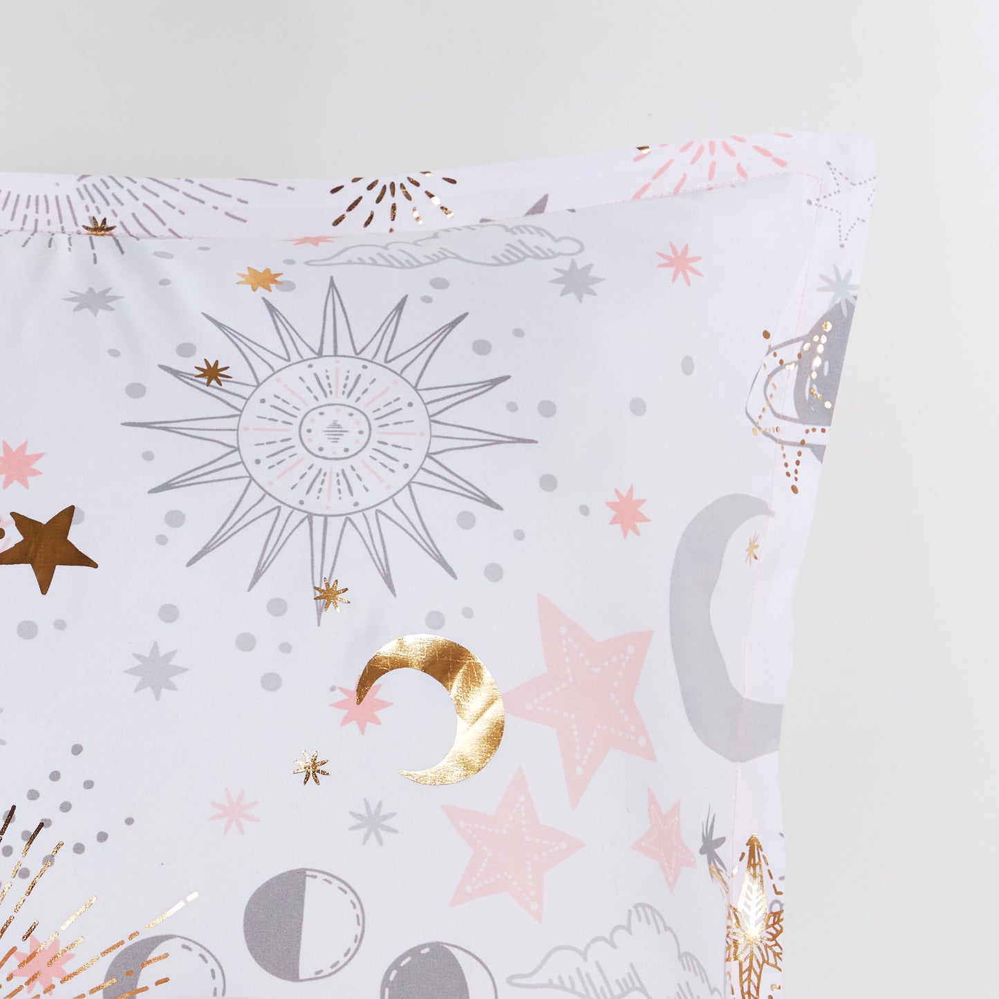 Starry Sky Metallic Comforter Set with Throw Pillow