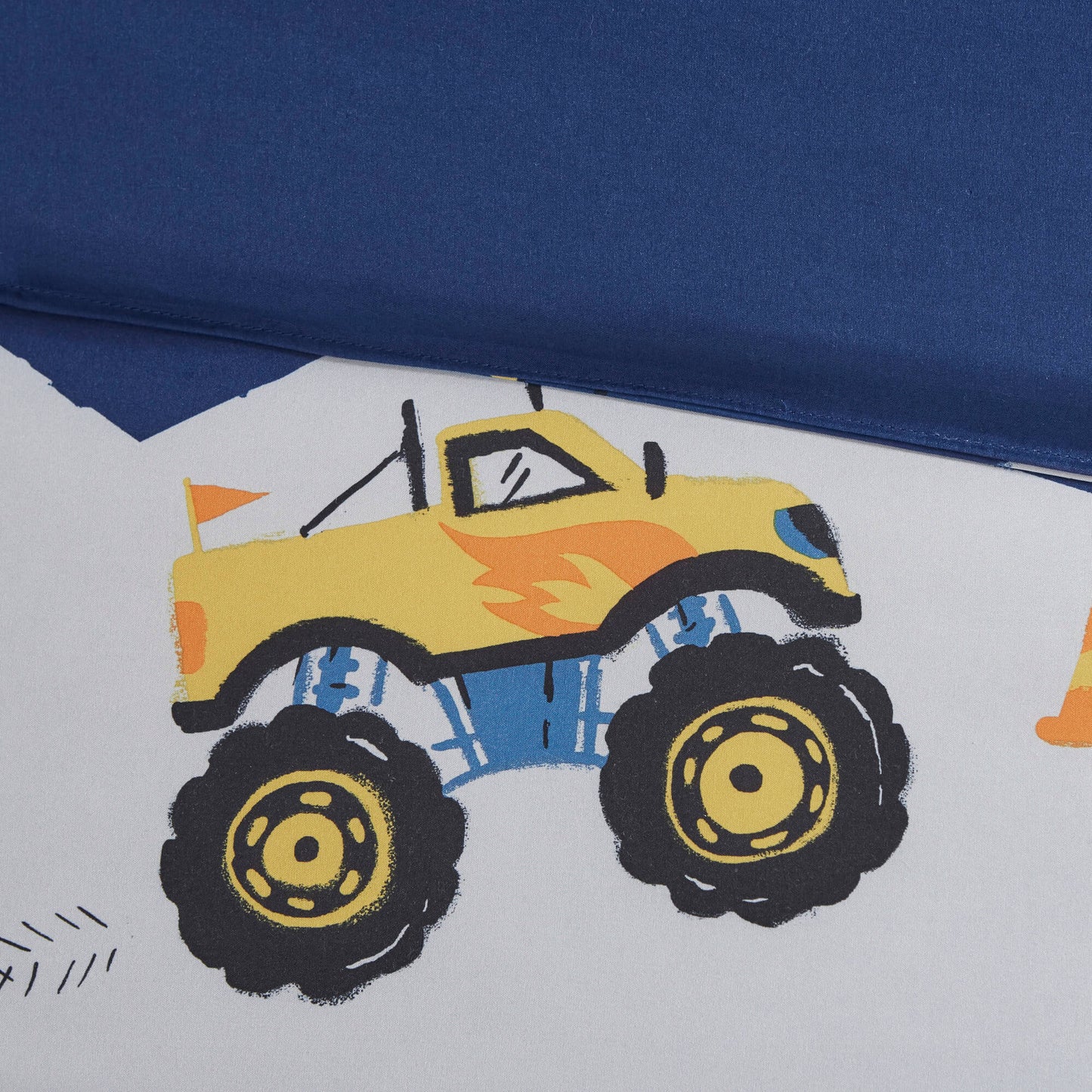 Nash Monster Truck Comforter Set with Decor Pillow