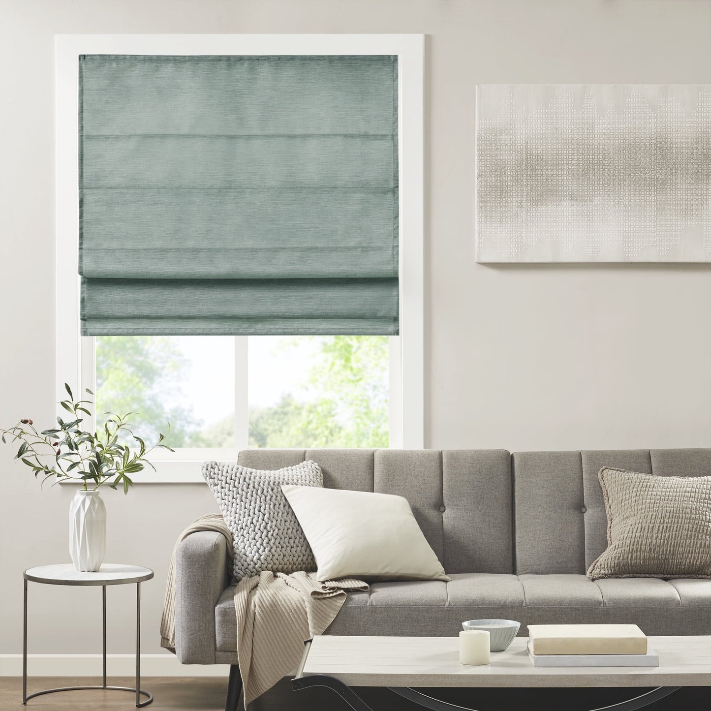 Blackout Shades for Windows, Cordless Window Shades for Home, Green