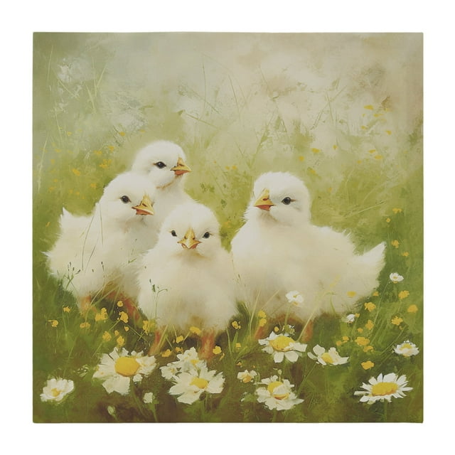 Farmhouse Style Sunshine Animals Pig Printed on Canvas Wall Art
