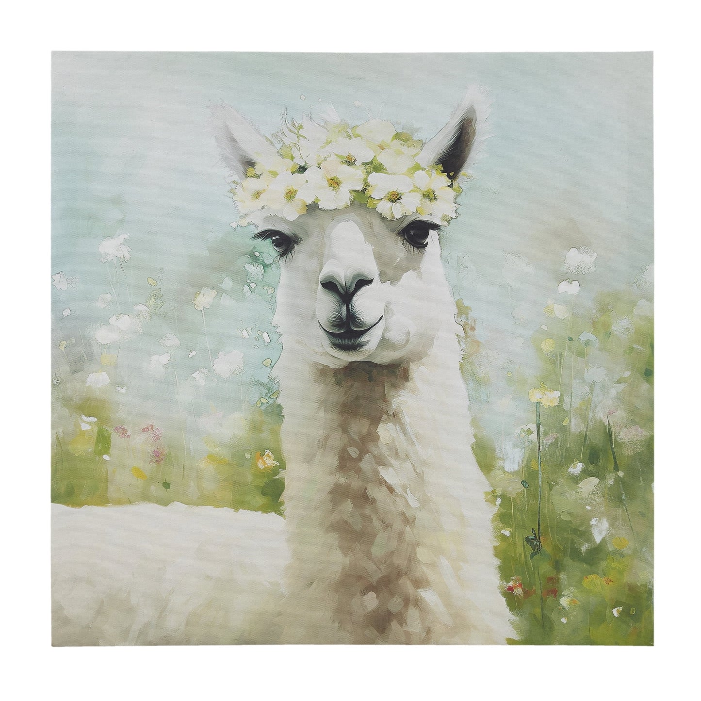 Farmhouse Style Sunshine Animals Pig Printed on Canvas Wall Art