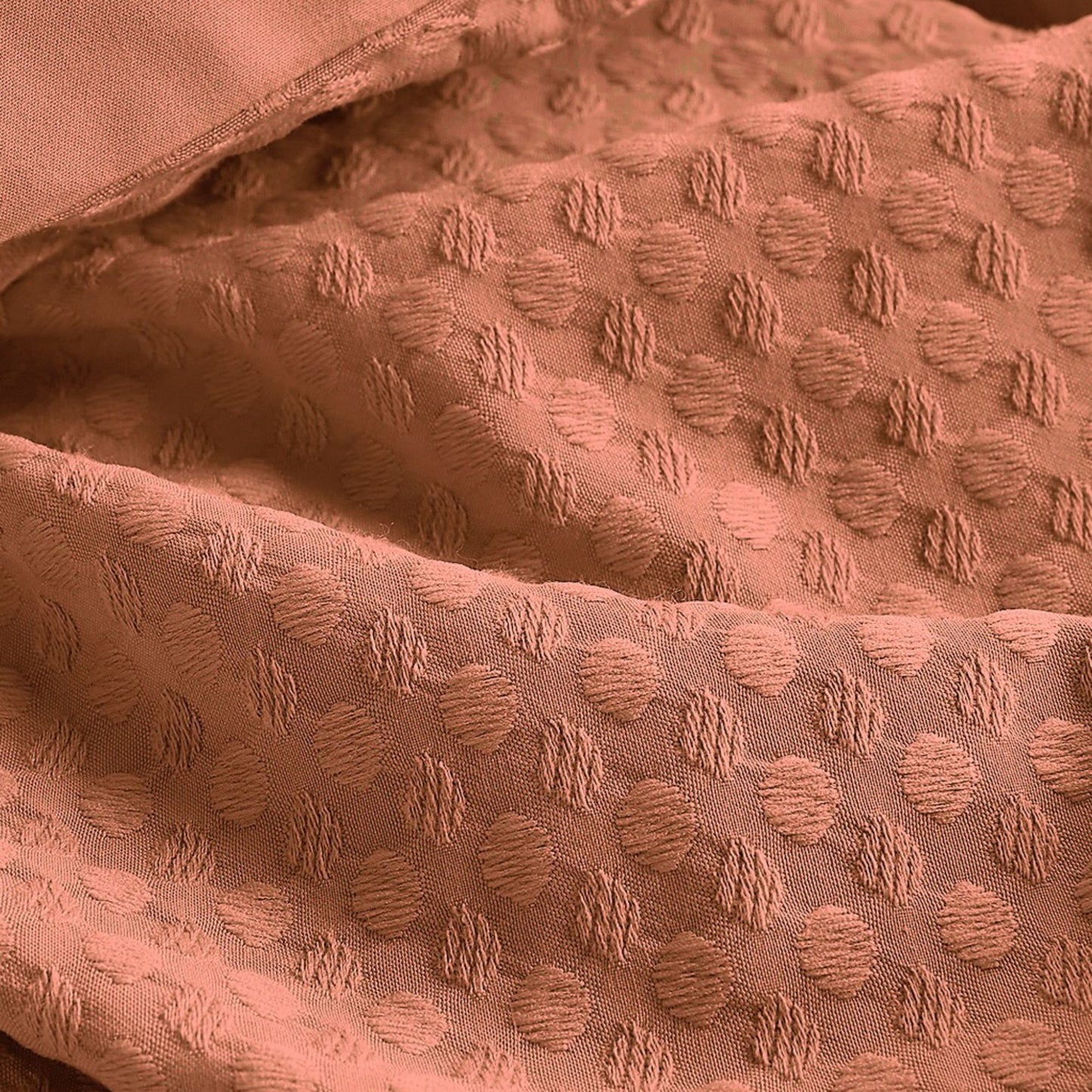 Textured Waffle Like Bedding with Pillow Shams