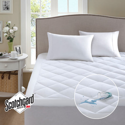 3M Scotchgard Moisture Management Treatment Deep Pocket Waterproof Mattress Pad