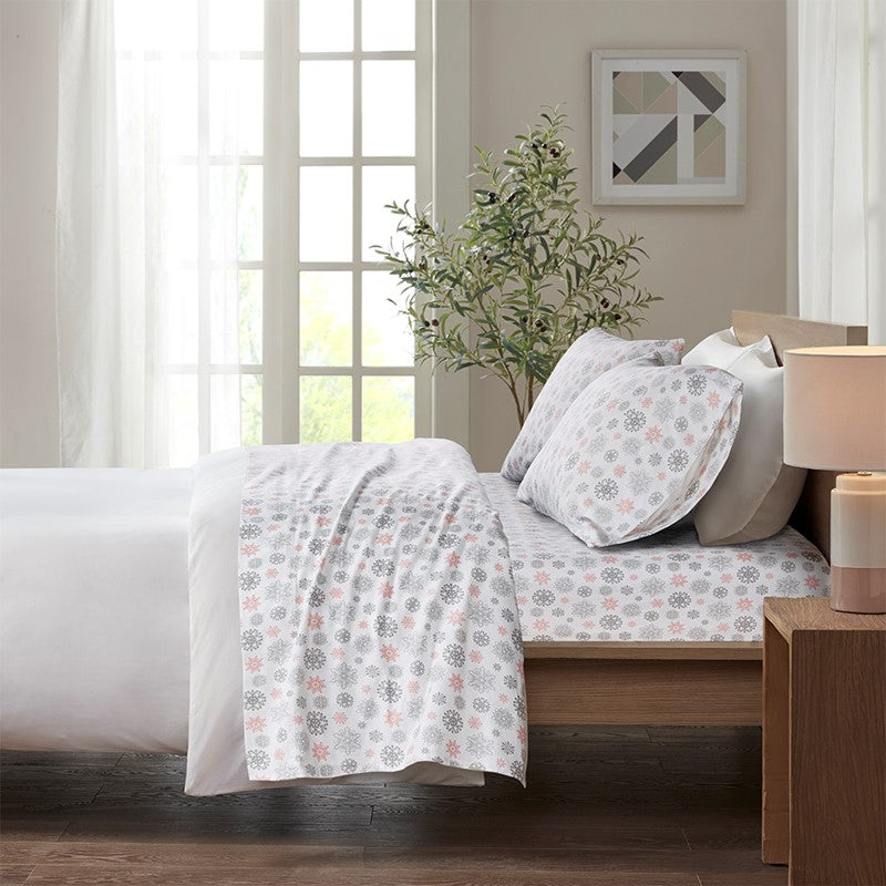 Cozy Cotton Flannel Printed Sheet Set