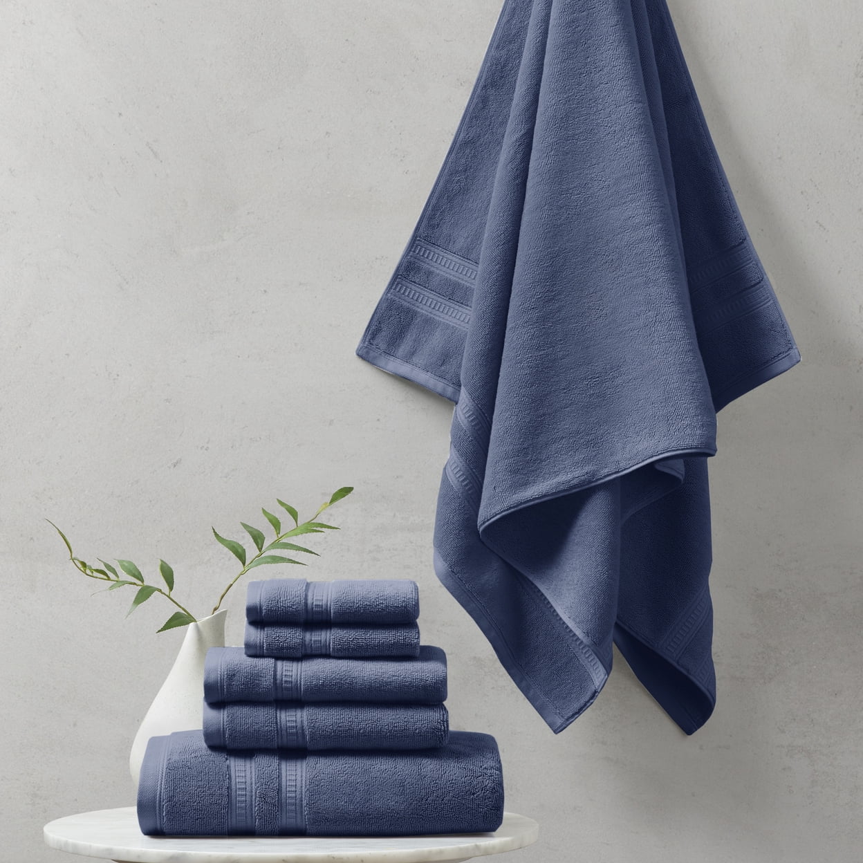 6 Piece Set Cotton Feather Soft Towel