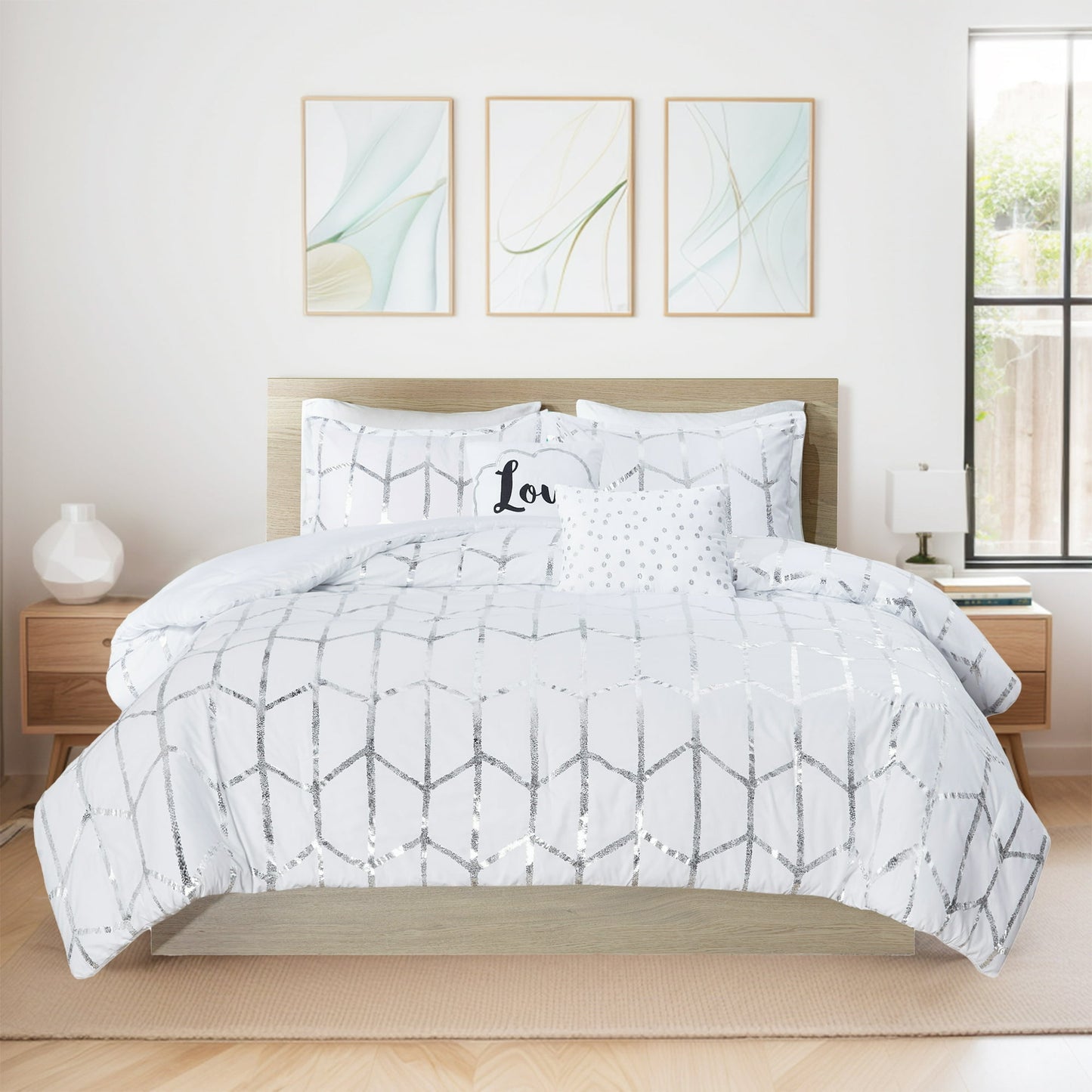 Metallic Printed Comforter Set