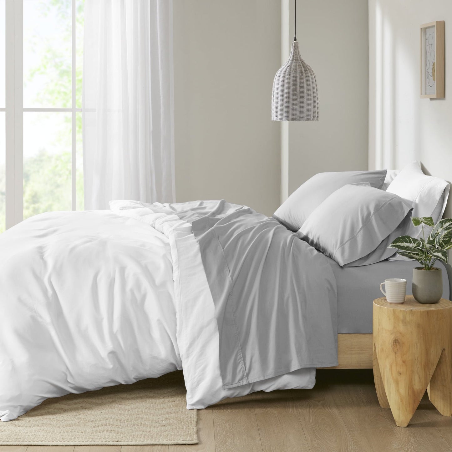 200 TC Peached Percale Cotton Sheet/Sheet Set