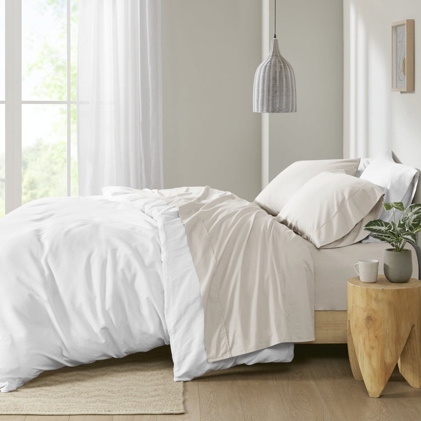 200 TC Peached Percale Cotton Sheet/Sheet Set