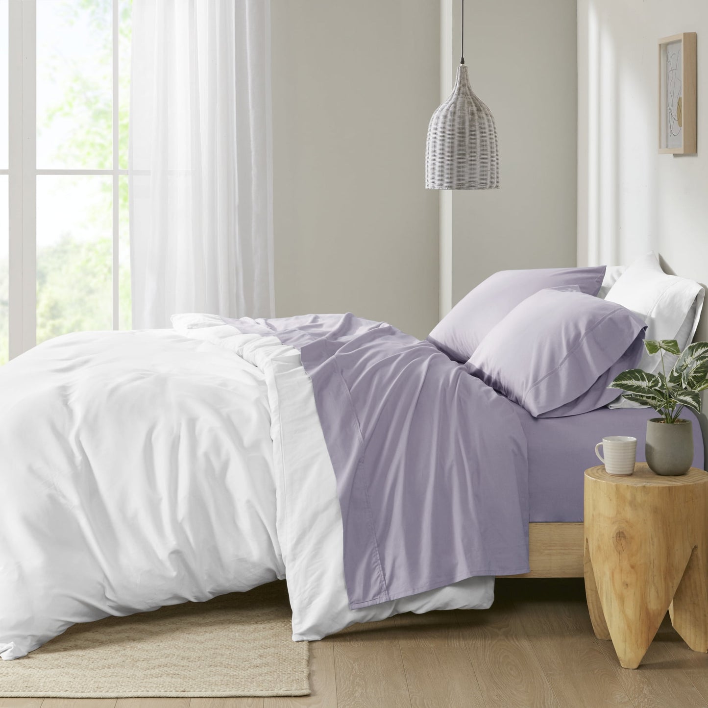 200 TC Peached Percale Cotton Sheet/Sheet Set