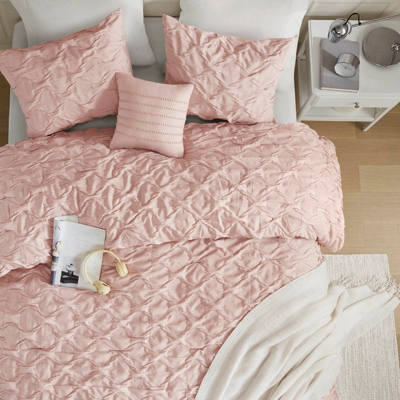 Diamond Pucker Woven Comforter Set
