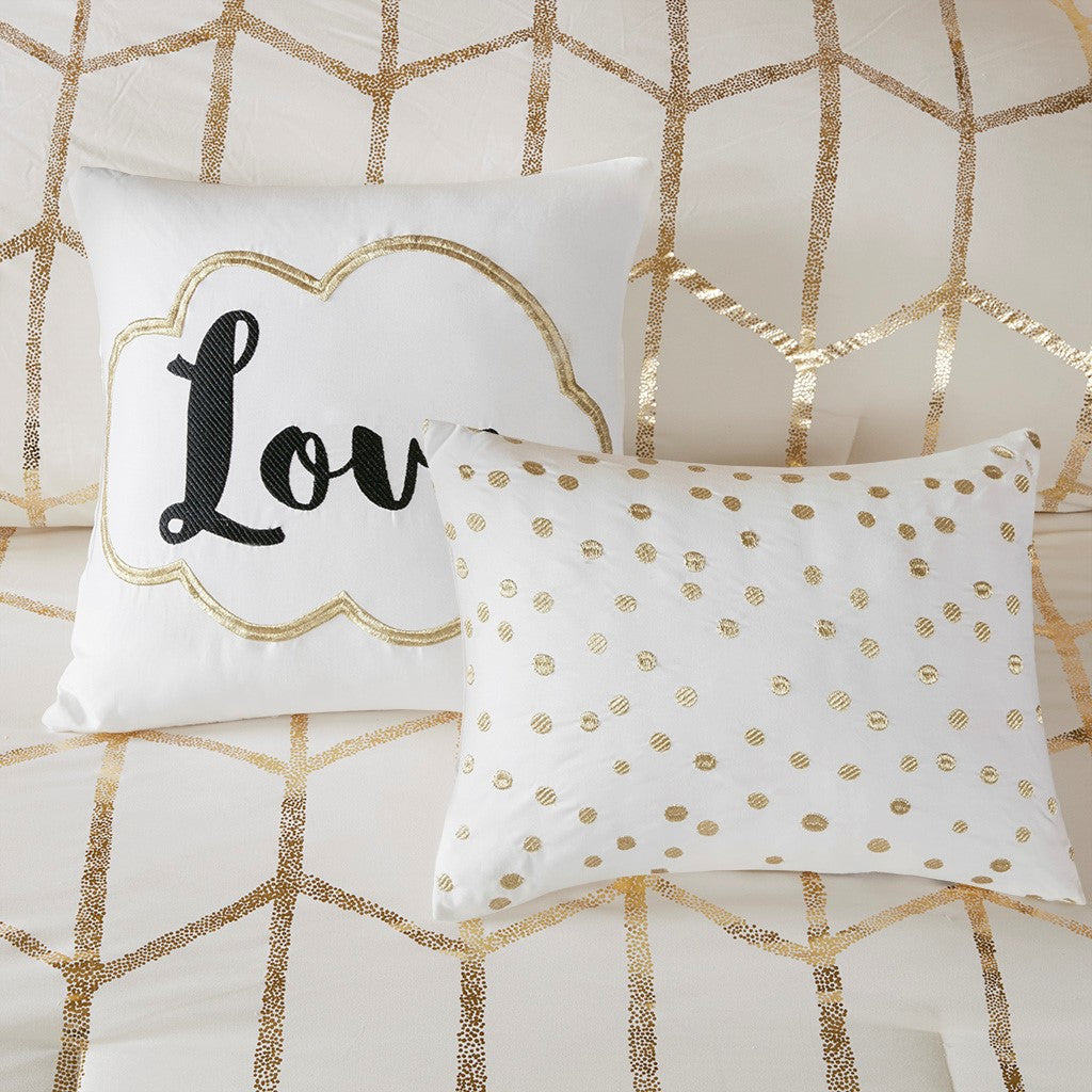 Metallic Printed Comforter Set