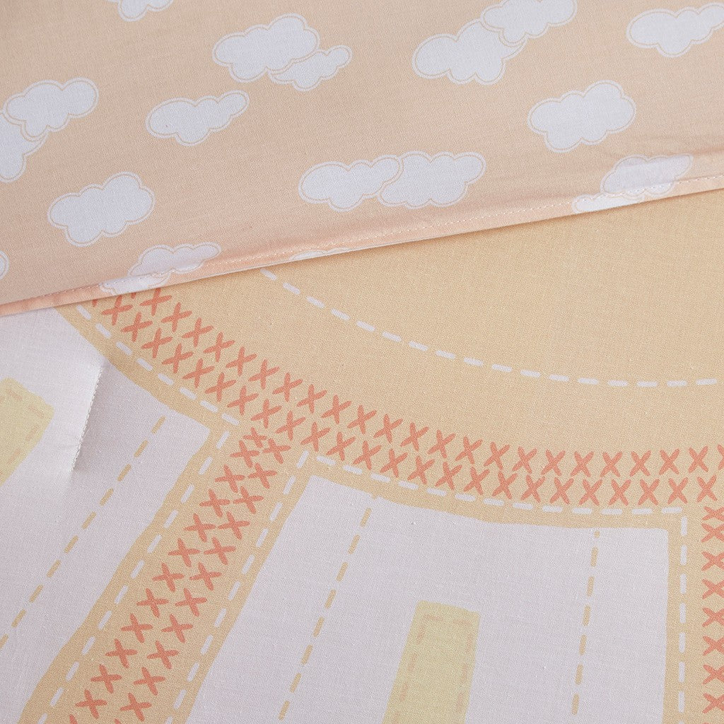 Dawn Sunshine Printed Reversible Comforter Set