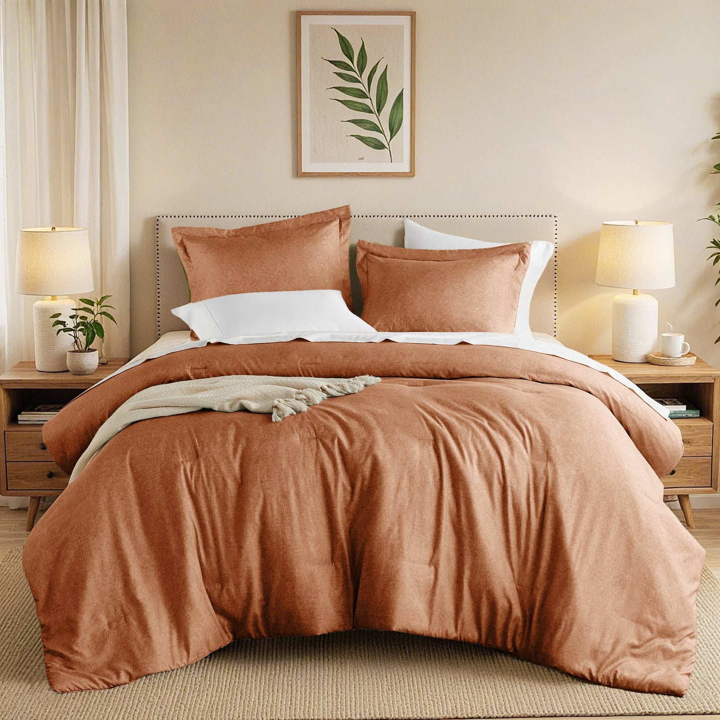 Extra Soft Reversible Comforter Sets with Pillow Shams