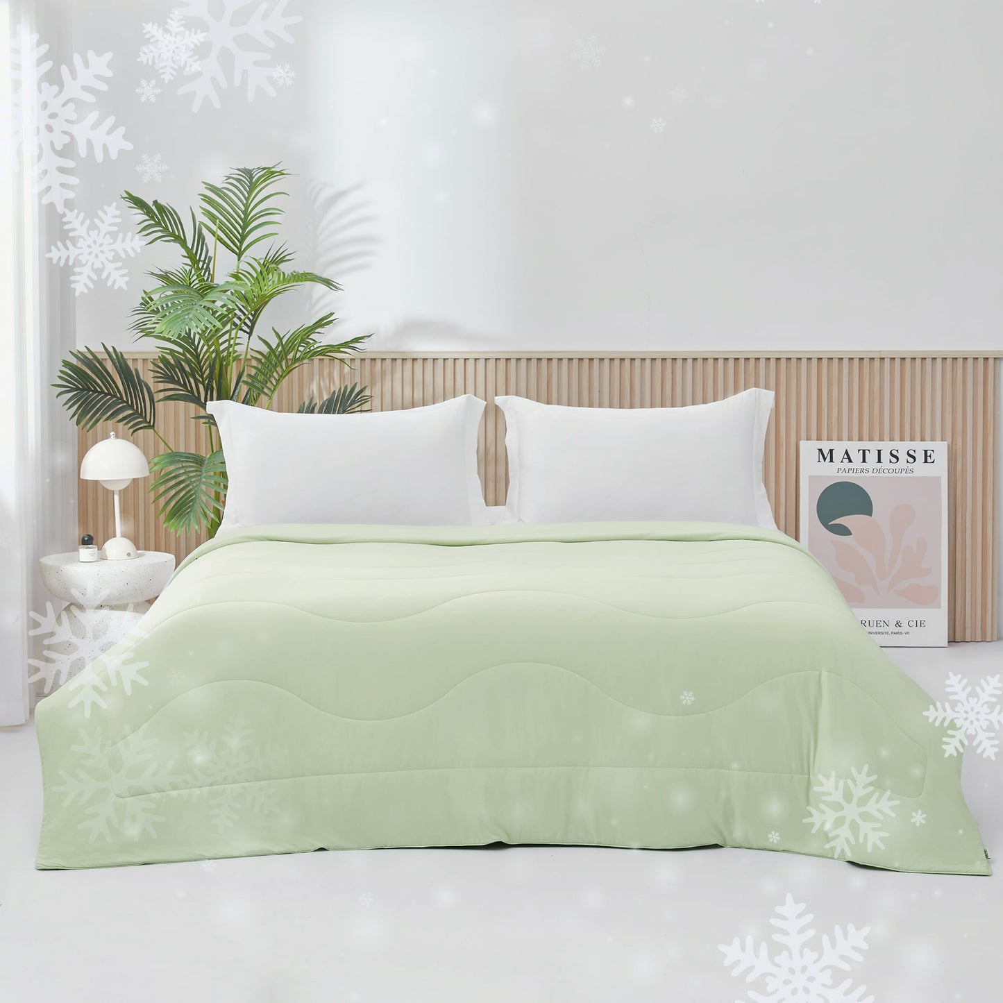 Cooling Comforter, Cooling Blanket for Hot Sleepers, Silky Smooth Summer Comforter