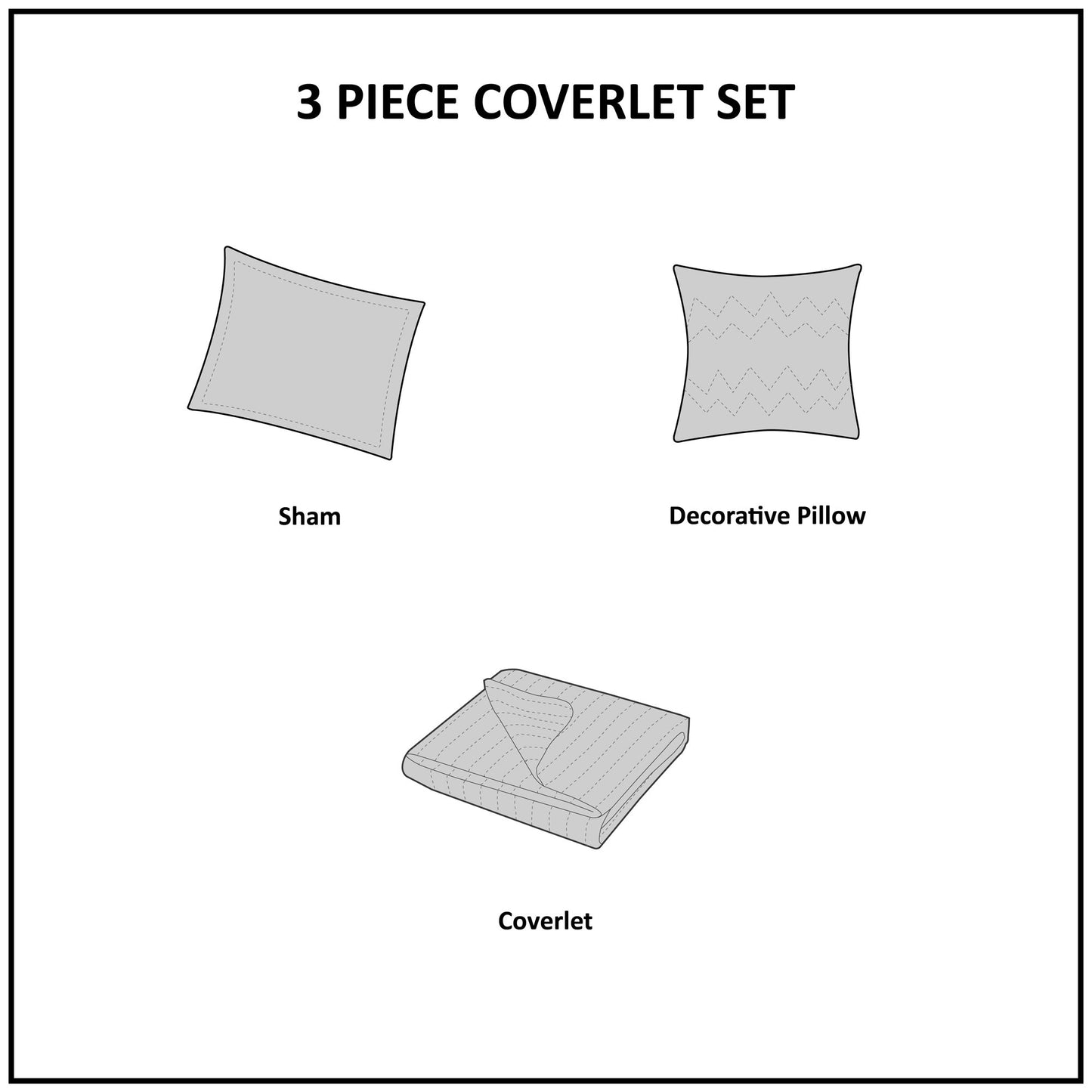 Cloud Reversible Cotton Quilt Set with Throw Pillows