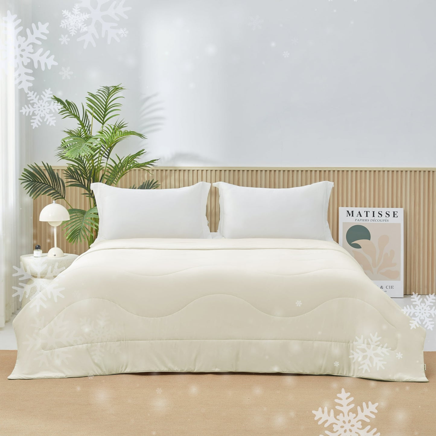 Cooling Comforter, Cooling Blanket for Hot Sleepers, Silky Smooth Summer Comforter