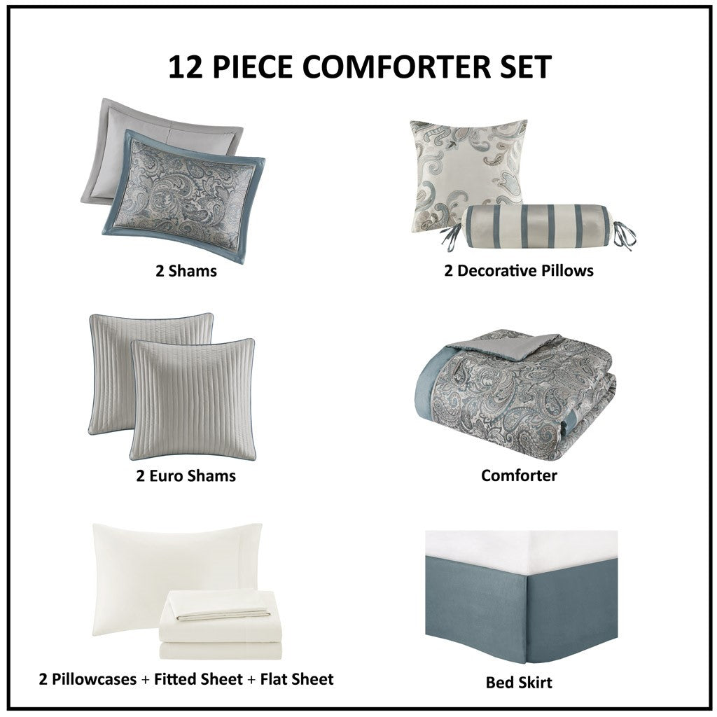 Comforter Set with Cotton Bed Sheets
