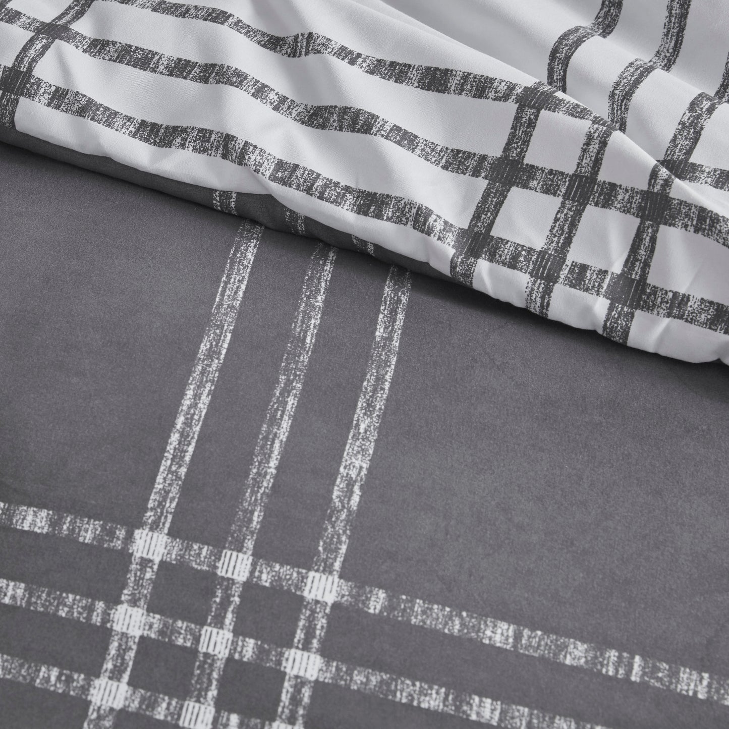 Plaid Reversible Comforter Set