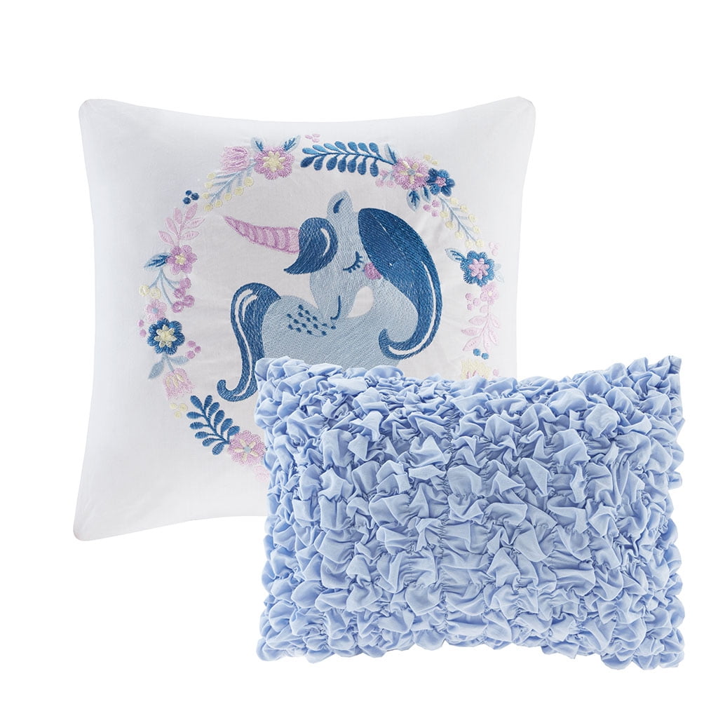 Cloud Reversible Cotton Quilt Set with Throw Pillows
