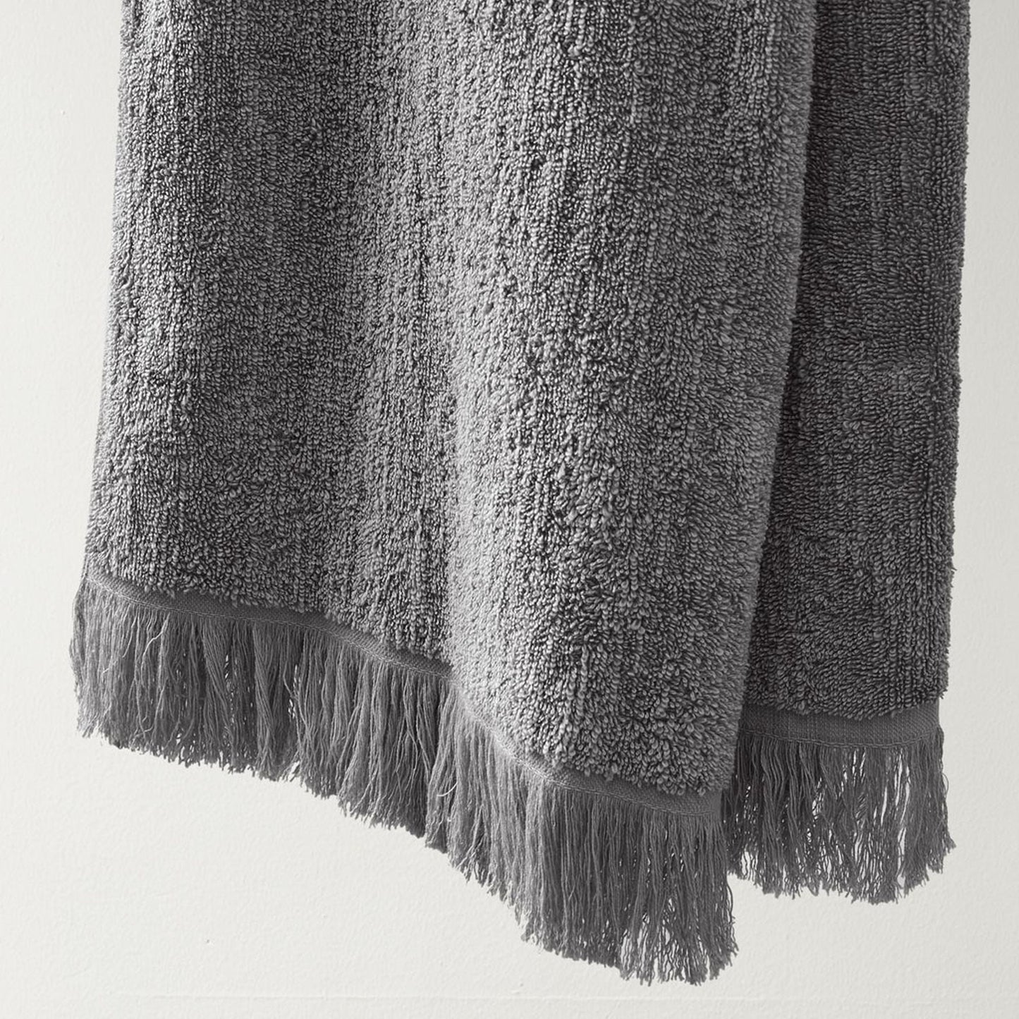 6-Piece Cotton Bath Towel Set, Soft and Absorbent Bath Towels, Charcoal