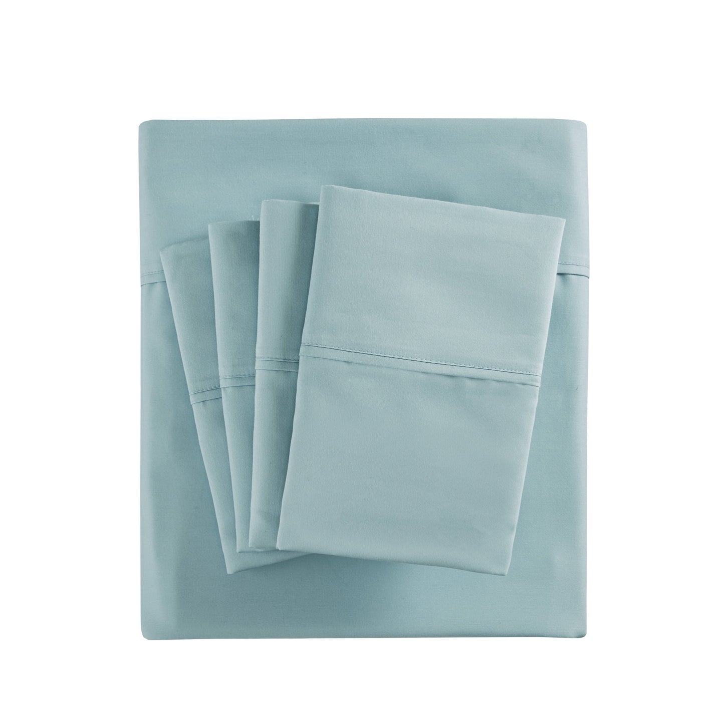 800 Thread Count Cotton Blend Sateen Sheet Set, Solid Plain Bed Sheets