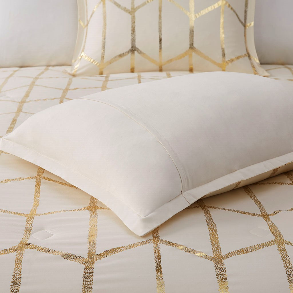 Metallic Printed Comforter Set