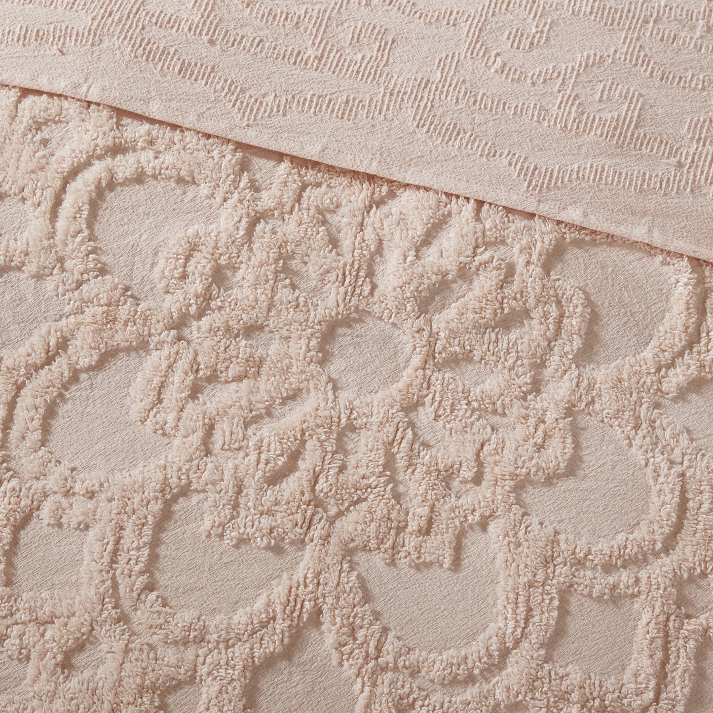 Tufted Cotton Chenille Fringe Coverlet Mini Set