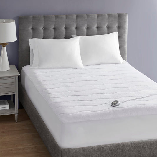 Plush  Top Heated Electric Mattress Pad