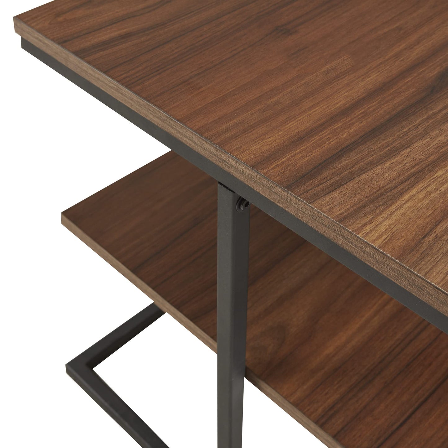 2 Tier Rectangle Metal Frame Coffee Table