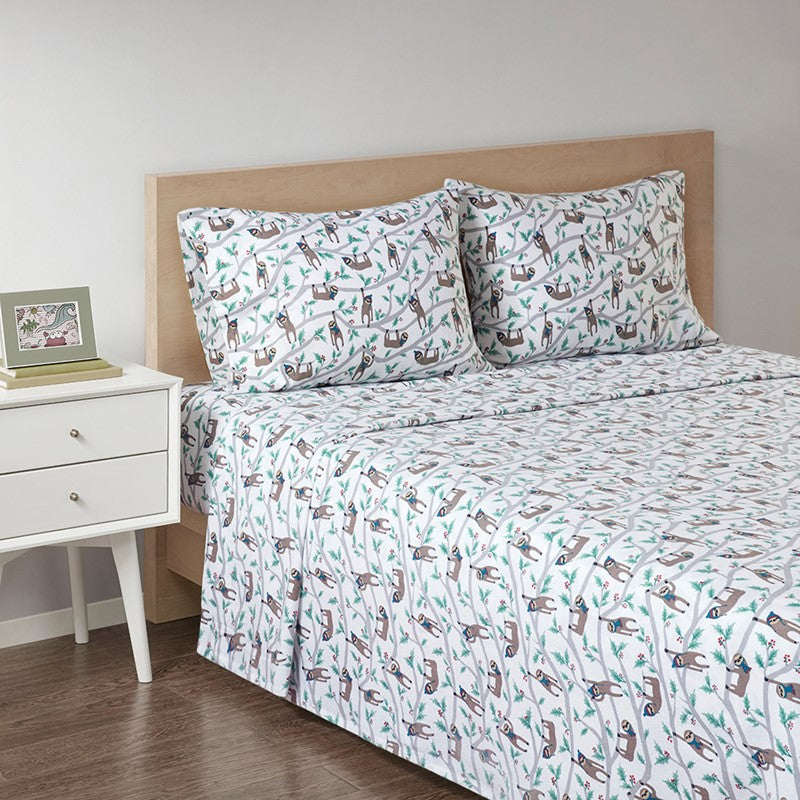 Cozy Cotton Flannel Printed Sheet Set