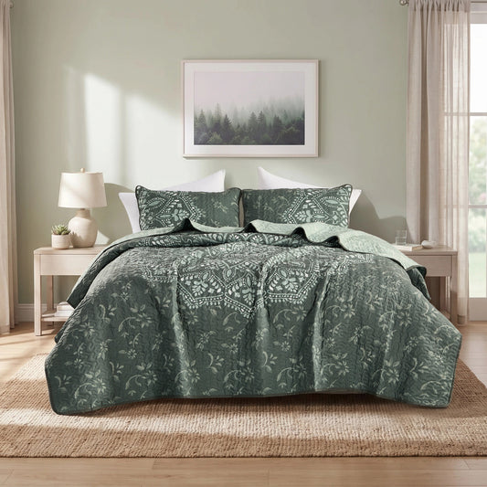Elava Floral Medallion Quilt Mini Set