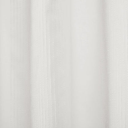 Sheer Shower Curtain with Textured Design