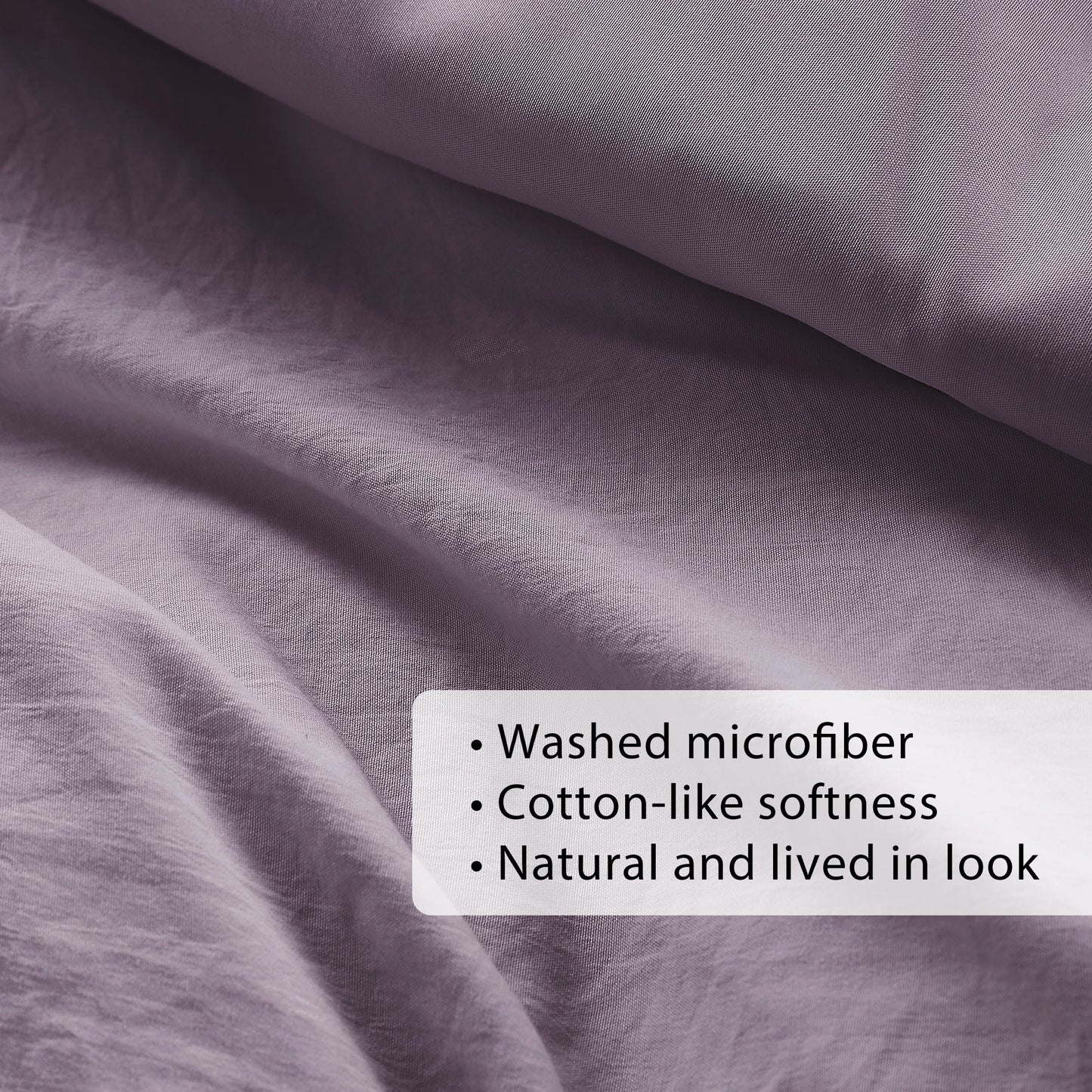 Soft Washed Pleated Duvet Cover Set