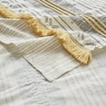 Cody Cotton Stripe Printed Shower Curtain with Tassel