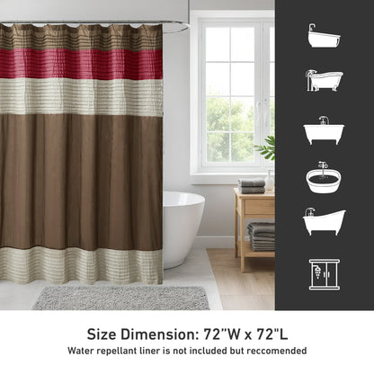Faux Silk Shower Curtain