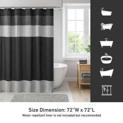Faux Silk Shower Curtain